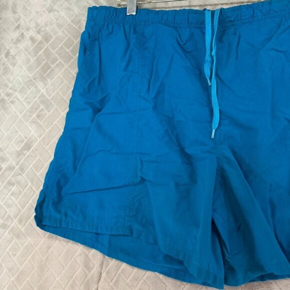 Speedo Mens 2XL Swim Trunks Blue Board Shorts Mesh Lined Inner Pocket - Picture 2 of 10
